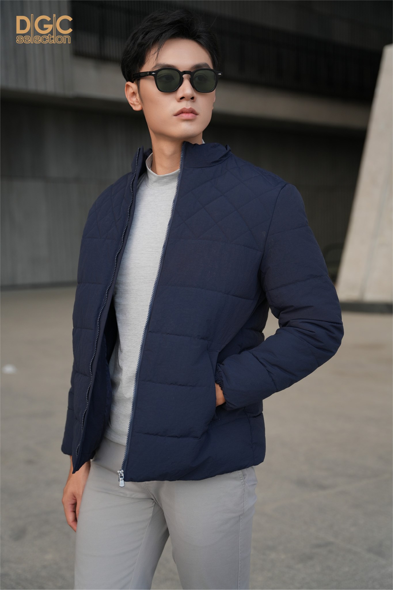 WAJKBD171M - XANH THAN Ảnh của Áo jacket 3 lớp